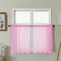 Gwine Short Kitchen Sheer Curtains 30 Inch Length by Gwine