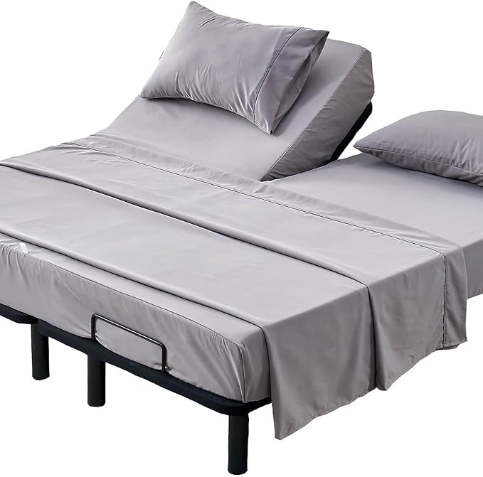 Kingnex Half Split Top King Sheets Set by Kingnex