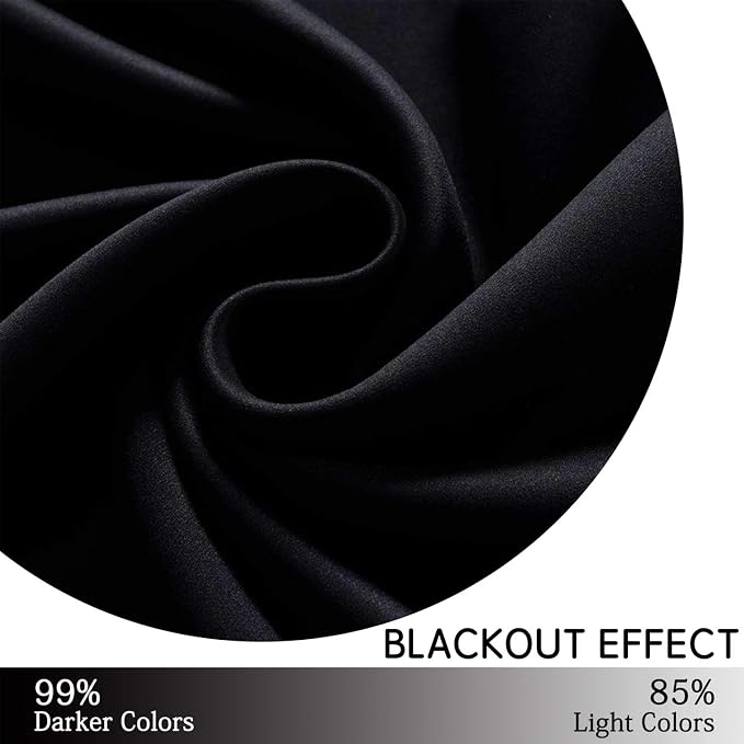 Yakamok Blackout Curtains for Bedroom, Thermal Insulated Blackout Grommet Top - Image 6