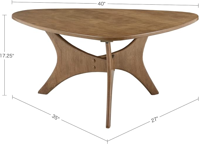 INK+IVY Blaze Triangle Wood Coffee Table Plywood - Image 3