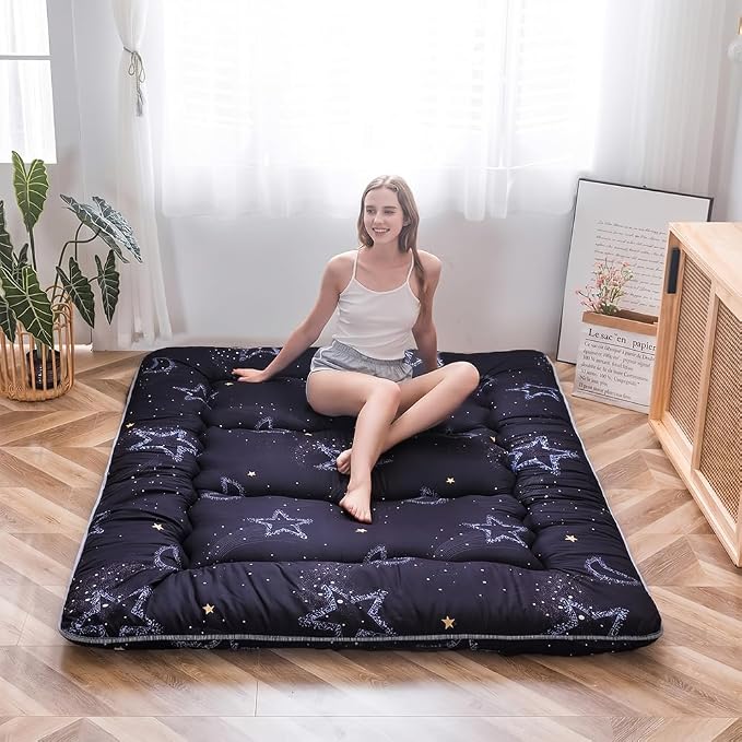 MAXYOYO Japanese Futon Mattress Floor Mattress Sleeping Pad Foldable Mat Roll - Image 5
