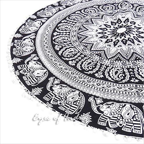 Mandala Floor Pillow Cover Meditation Cushion Seating Throw Hippie Round - Image 5