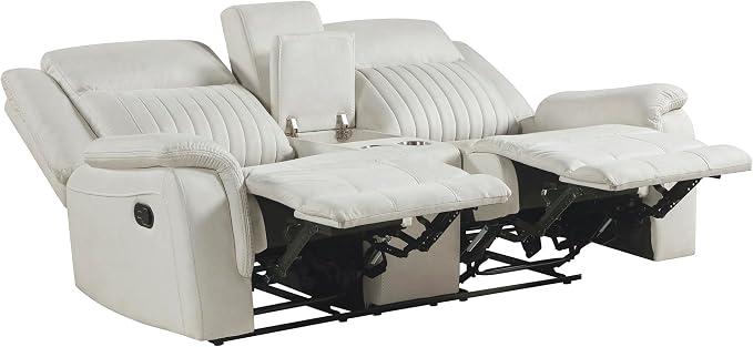 Lexicon Manual Double Reclining Loveseat, Polished Microfiber Manual Wall - Image 10