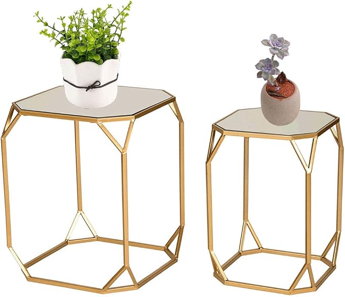 Glitzhome Modern Nesting Tables, Side/End Tables - Image 7
