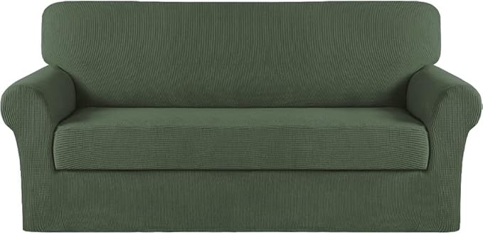 Turquoize Stretch Sofa Slipcover 2 Pieces Sofa Cover Couch Cover by Turquoize