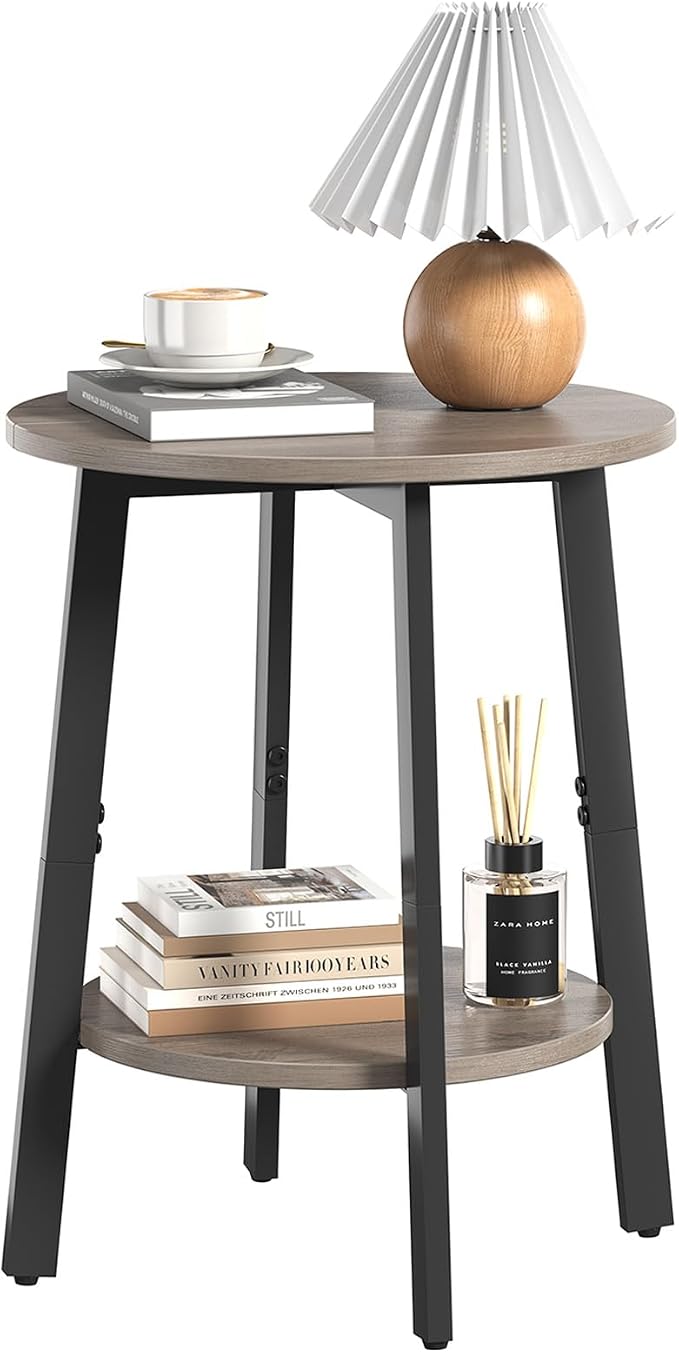 sthmec Side Table, Small Round End Table by Unknown