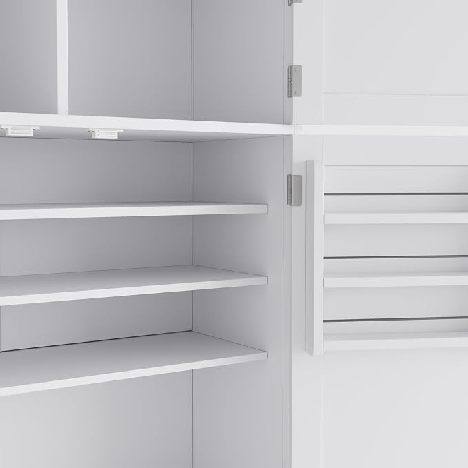 VilroCaz 80.1'' Tall Freestanding Kitchen Pantry Storage Cabinet Cupboard - Image 7