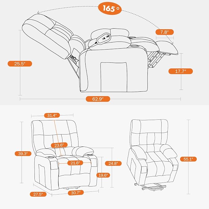 Sweetcrispy Power Lift Recliner Chair - Image 8