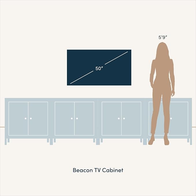 Nathan James Beacon Accent Natural Sideboard Storage Cabinet TV Stand - Image 8