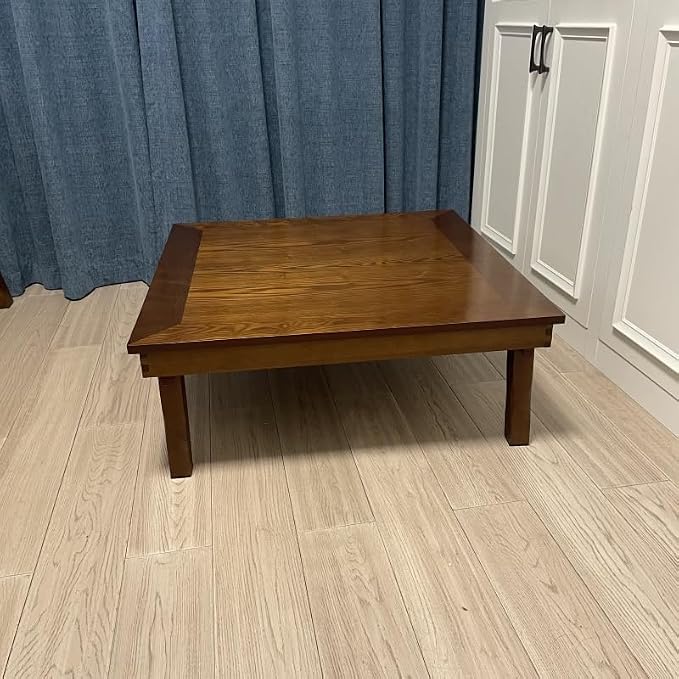 DAMEDAI Square 80X80cm Korean Floor Table Folding Legs Luxury Antique Home - Image 2