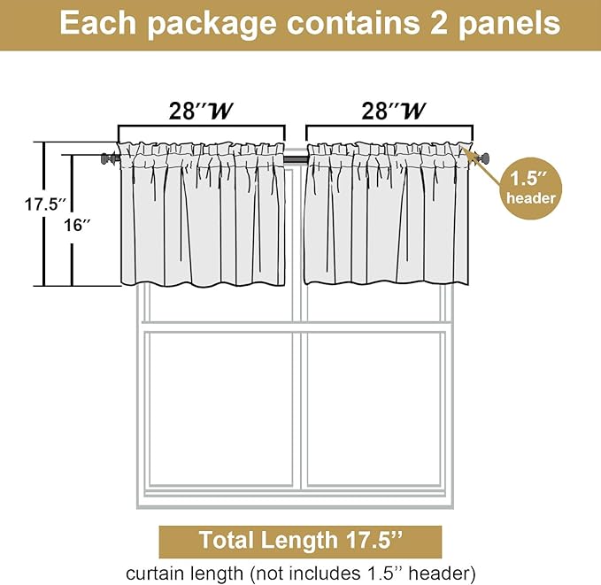 Lecloud Leia Sage Green Sheer Curtains 16 Inch Length 2 Pcs, Jacquard Leaf - Image 3