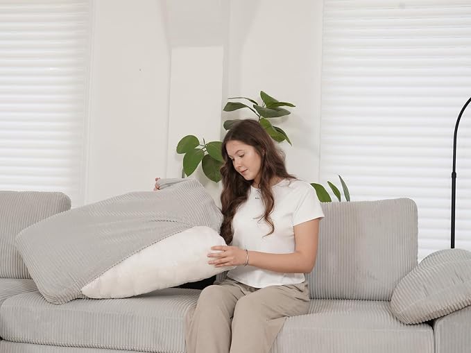 EASE MOOSE Oversized Sectional Modular Sofa, L Shape Sectional Couch Wide Deep - Image 9