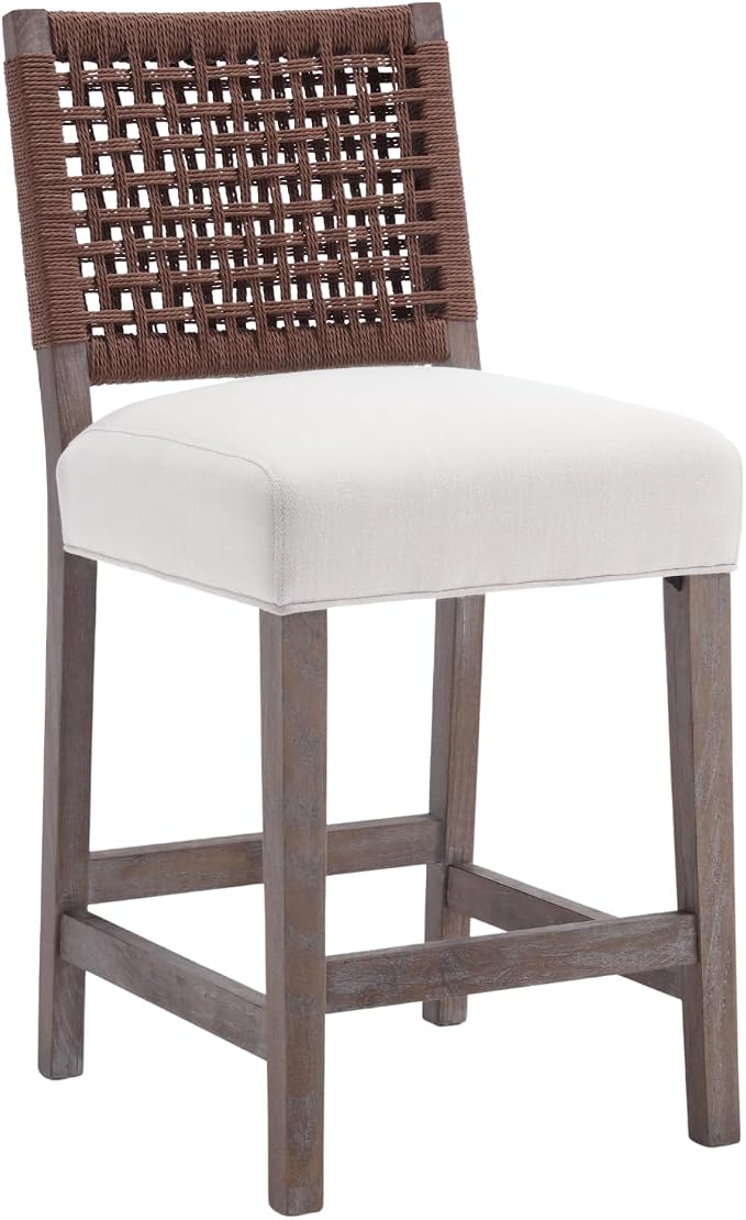 27" Woven Rope Counter Stools Set of 4 - Image 9