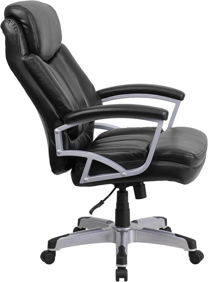 Flash Furniture HERCULES Series Big & Tall 500 lb. Rated Black LeatherSoft - Image 5