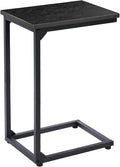 AMHANCIBLE C Shaped End Table, Couch Tables that Slide Under, TV Tray Snack by AMHANCIBLE