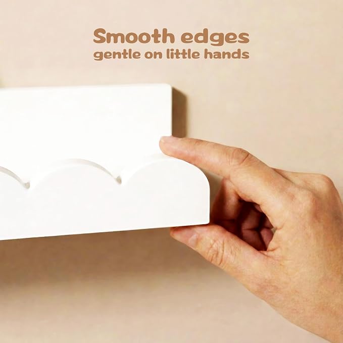 White Scalloped Nursery Shelves - Image 7