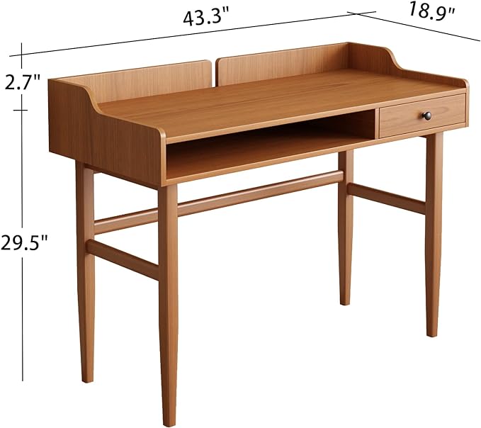 Vintage-Style Desk with Scandinavian Flair, Computer or Laptop Desk, Writing - Image 2