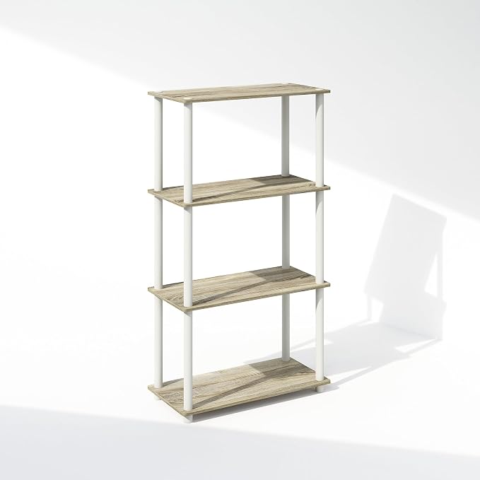 Furinno Turn-N-Tube Book Shelf, 4-Tier Bookshelf, Bookcase - Image 6