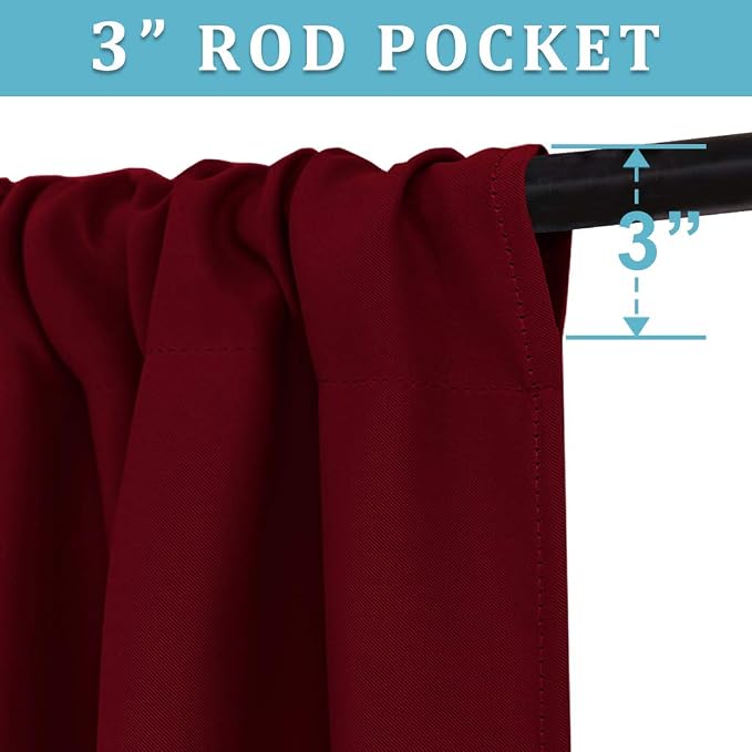 RYB HOME Extra Wide Blackout Curtains - Image 2