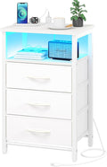 Yoobure Night Stand with Charging Station, 16 Colors LED Nightstand with USB by Yoobure