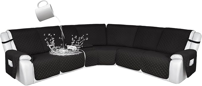 HDCAXKJ 100% Waterproof Reclining Sectional Couch Covers L Shape Recliner Sofa by HDCAXKJ