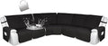 HDCAXKJ 100% Waterproof Reclining Sectional Couch Covers L Shape Recliner Sofa by HDCAXKJ