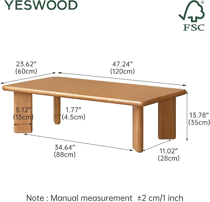 YESWOOD Solid Wood Tatami Tables - Image 2