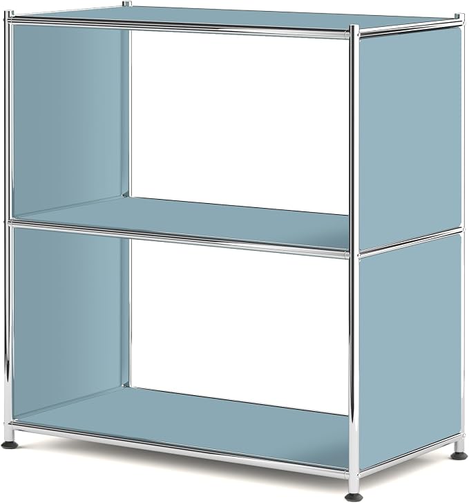 32-Inch 2-Tier Metal Bookcase, Open Shelf Storage Organizer by SIMPLINK