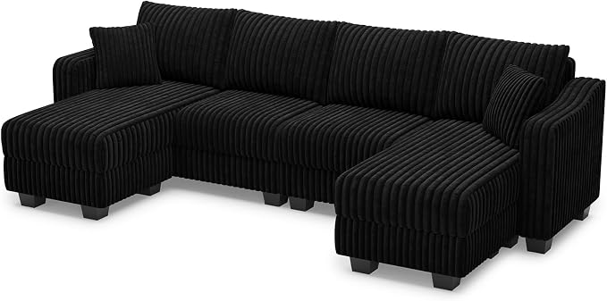 Belffin U Shaped Couch with Reversible Chaises Sectional Couches - Image 9