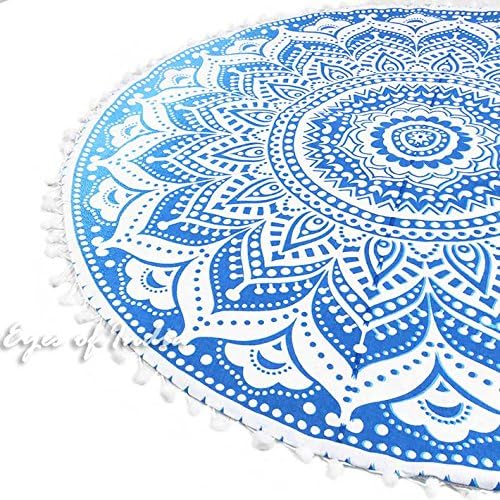 Mandala Floor Pillow Cover Meditation Cushion Seating Throw Hippie Round - Image 9