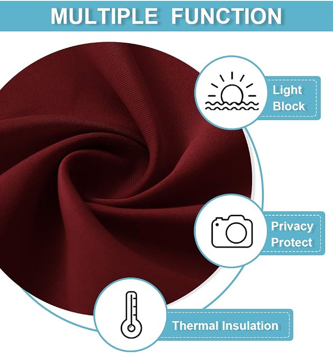 RYB HOME 54 inch Blackout Curtains - Image 6
