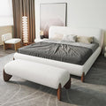 homary Modern Bedroom Furniture Set 2 Piece, Upholstered Headboard by Homary