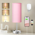 Fenmzee Pink Lamp for Bedroom Nightstand by Fenmzeelighting