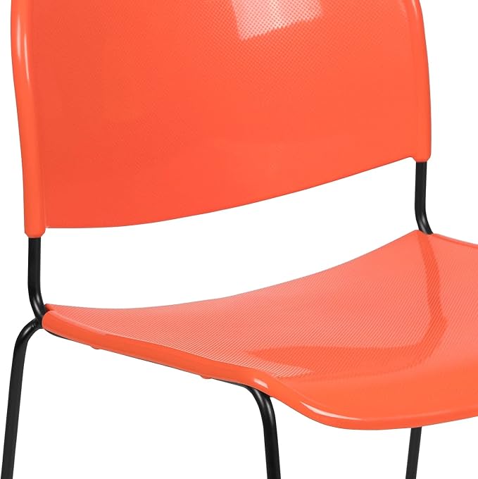 Flash Furniture HERCULES Series 5 Pack 880 lb. Capacity Orange Ultra-Compact - Image 7