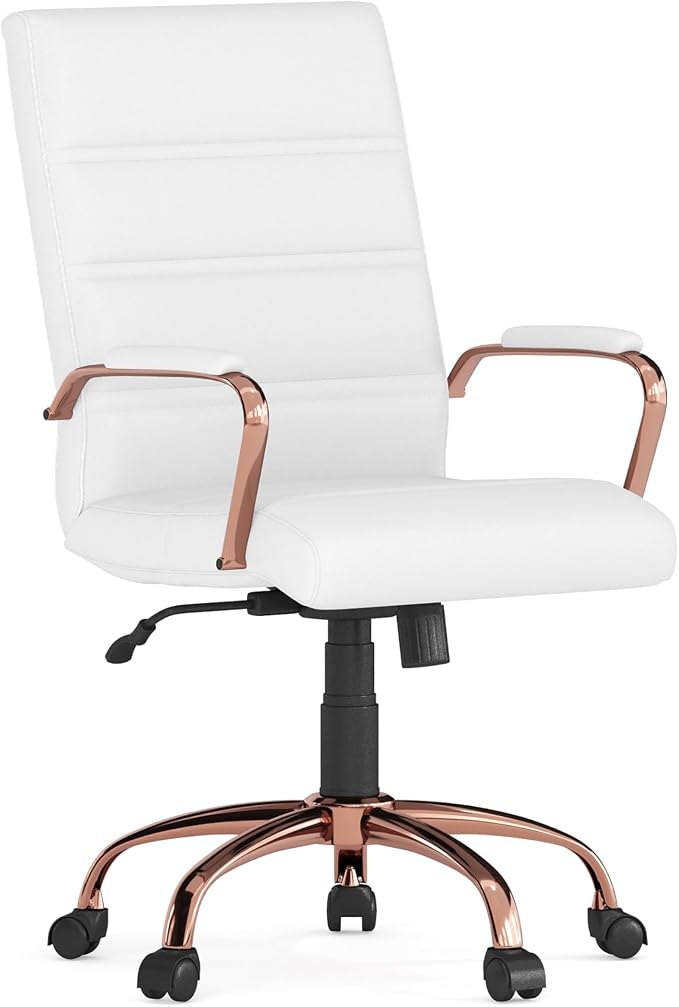 Flash Furniture Whitney Mid-Back Swivel LeatherSoft Desk Chair by FlashFurniture