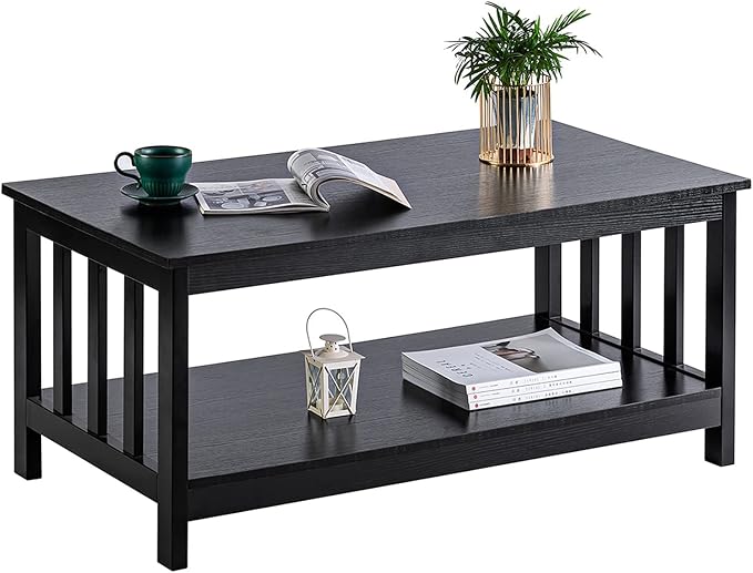 ChooChoo Mission Coffee Table, 40 Black - Image 8