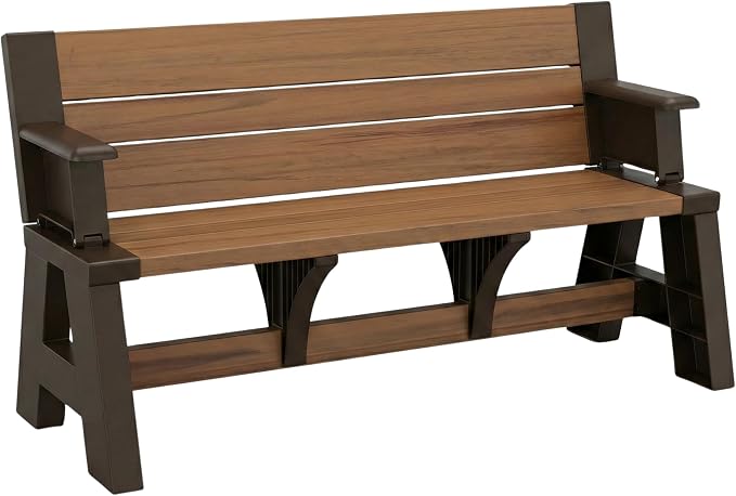 Convert-a-Bench Gen 1 2-in-1 Outdoor Convertible Bench to Picnic Table | by ConvertABench