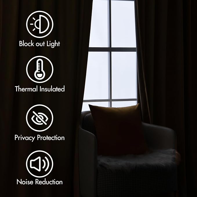 MIULEE Velvet Curtains 72 inches - Image 5