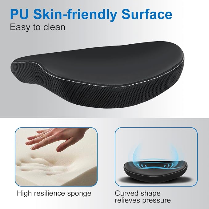 Office Chair Ergonomic Desk Chair, Computer PU Leather Home Office Chair - Image 4