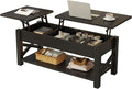 Rolanstar Coffee Table 47.2", 2 Way Lift Top Farmhouse Center Table by Rolanstar
