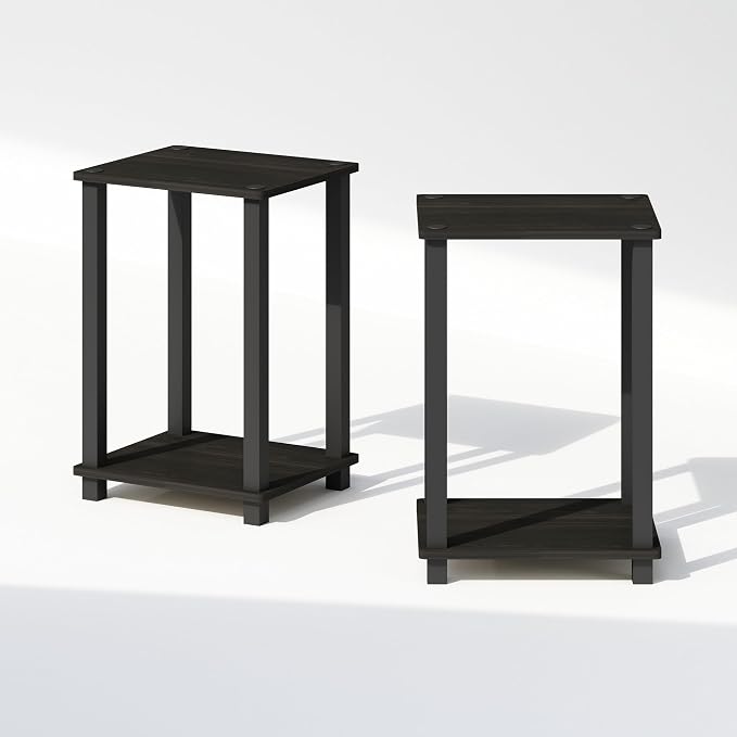 Furinno Simplistic Night Stand Set of 2, 2-Tier Small Nightstand - Image 6