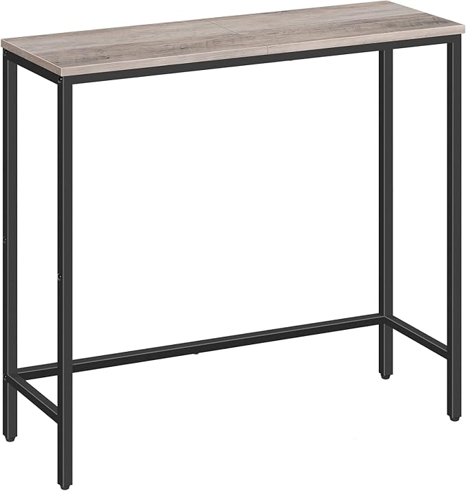 HOOBRO Narrow Console Table, 29.5" Small Entryway Table, Thin Sofa Table by HOOBRO