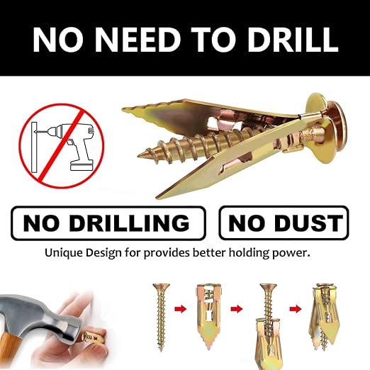 Self Drilling Anchors Screws, Self Drilling Drywall Anchors and Screws kit - Image 4