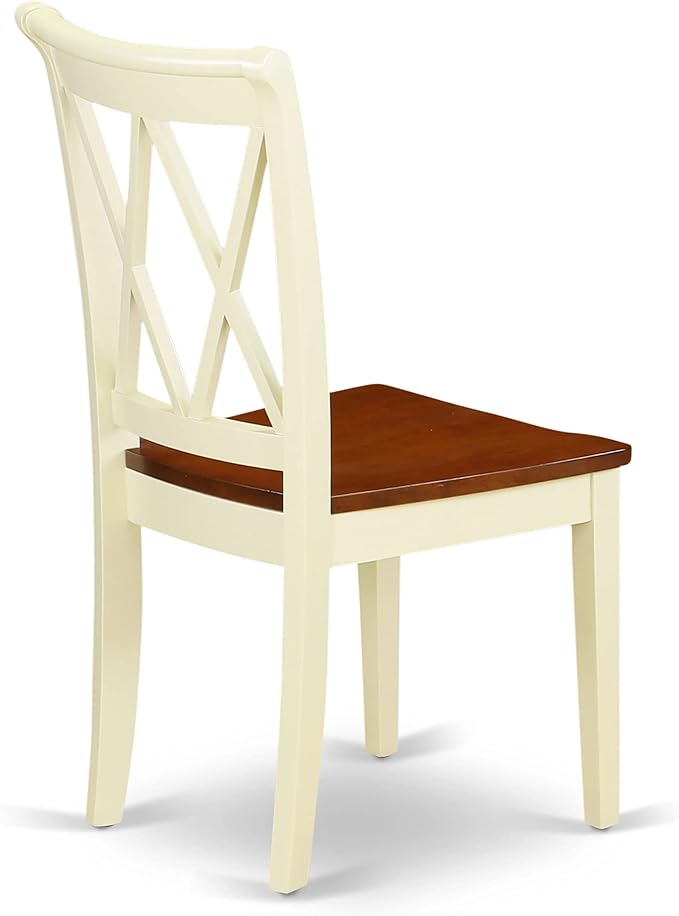 East West Furniture CLC-BMK-W Clarksville Dining Room Chairs - Image 7