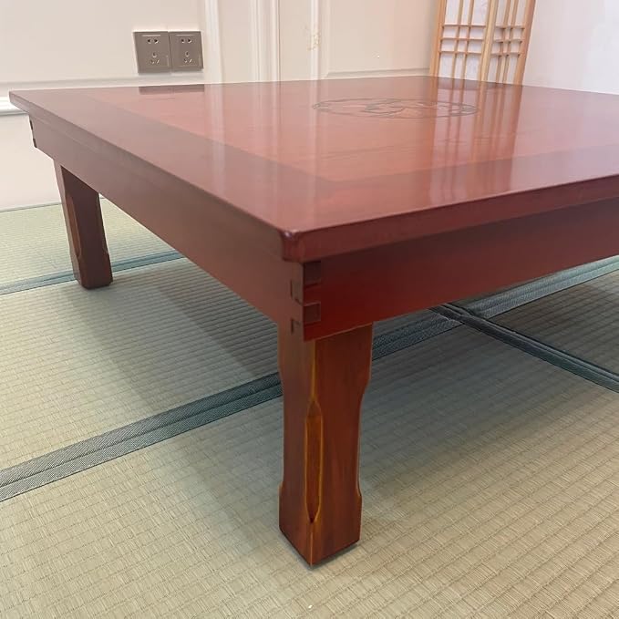 DAMEDAI Square 80X80cm Korean Floor Table Folding Legs Luxury Antique Home - Image 8