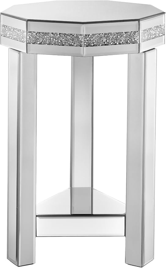 Mirrored Octagon End Table - Image 9