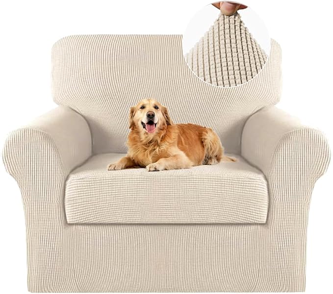 Turquoize 2 Piece Chair Covers for Living Room Armchair Cover Armchair by Turquoize