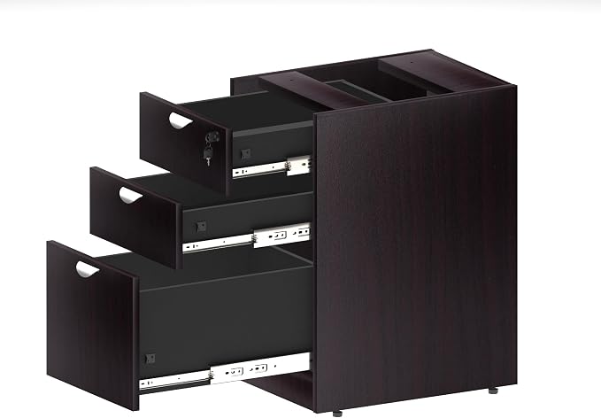 Boss Office Products Belarus Executive U-Shape Curved Bow Desk - Image 7