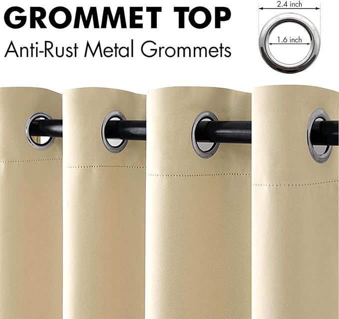 MIULEE Blackout Curtains for Bedroom Living Room Thermal Insulated Room - Image 4