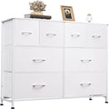 WLIVE Dresser for Bedroom with 8 Drawers, Wide Fabric Dresser for Storage and by WLIVE